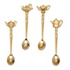 Elegance 87626 Gold Finish Teapot Tea Spoon with Crystal, 0.5"