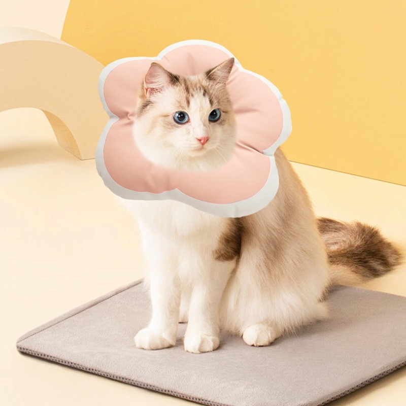 Cat Cone Collar Soft Adjustable Pet Recovery Collar Waterproof Cat