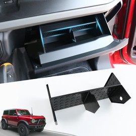 ANMOSVO Glove Box Organizer for Ford Bronco 2021 2022 2023 2024 Divide the Glove Box Compartment Tray for Bronco 2/4DR, Passenger Side Storage Dividers Increase Storage Space for Bronco Accessories