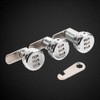 Zetiling 3 Digit Code Lock, Combination Password Locks, Silver Zinc
