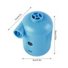 Electric Air Pump Portable Blue Inflator Deflator Pump Perfect for