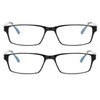 2 Pairs Nearsighted Glasses Spring Hinges Distance Glasses