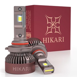 HIKARI 2025 Darkenex 9005 HB3 LED Fog light, 30000LM Pure White 6000K LED Bulbs, Plug & Play IP68 Waterproof Pack of 2