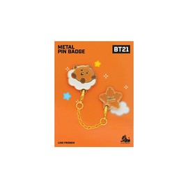 Solomon Shoji BT21 Metal Pin Badge, Metal Pin Badge, Accessory, Character, BABY, Baby, Baby (SHOOKY)