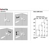 Berta 6-Pack Full Overlay Frameless Soft Closing European Hinges, 110