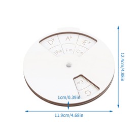 Wooden Melody Tool, Wooden Melody Tool, Round Melody Chord Tool, Fifth Circle Wheel Tool, Chord Wheel Tool for Guitar, Bass, Piano, Violin, Musician, Songwriter