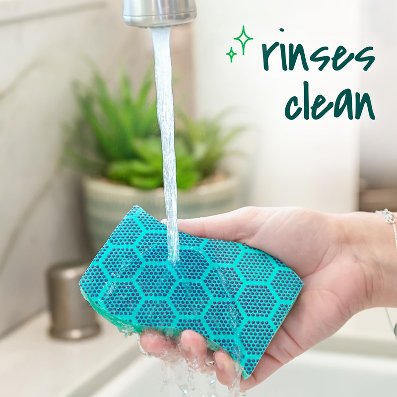 Scotch-Brite Odor Resist Heavy Duty Scrub Sponge, Dishwasher-Safe Kitchen sponges