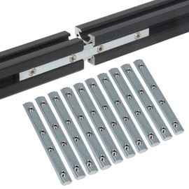 Befenybay 10PCS Straight Line Inside Connector Joint Bracket Length 3.9 Inch with M5 Screws for 6mm T Slot Aluminum Extrusion Profile 2020 Series
