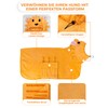 Bibykivn Bathrobe for Dogs, Microfibre Dog Bathrobe, Adjustable Collar with