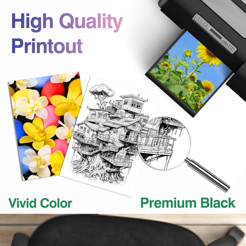 Zencoma 45 78 Ink Cartridges Combo Pack High-Yield 1 Black
