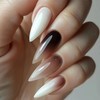 Press on Nails Long Length Almond Tip False Nails Brown