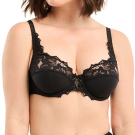 Sans Complexe Damen Push Up COTON D'ARUM Schalen, Spitze, Schwarz, 100D (Herstellergröße: EU: 85D)
