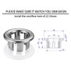 SKYPIA 3x Bathroom Kitchen Sink Hole Round Overflow Cover Basin