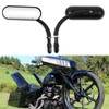 8mm 10mm Motorcycle Mini Black Sportster Mirrors Compatible with Honda