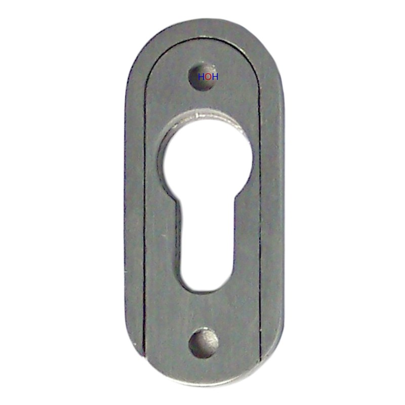 SR-5241 Stainless Steel Oval Sliding Rosette Profile Cylinder Door Fitting