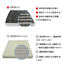dualmax 08975-K2004 88568-B2030 Car Air Conditioner Filter, Special 3-Layer Construction, Activated Carbon, Deodorizing and Antibacterial Function, Compatible with Toyota, Nissan, Mazda, Daihatsu, Suzuki, Subaru, Etc