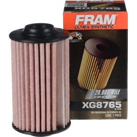 FRAM Ultra Synthetic Automotive Replacement Oil Filter, Designed for Synthetic Oil Changes Lasting up to 20k Miles, XG8765 (Pack of 1)