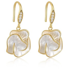 COYUN Pendant Earrings for Women Women Earrings Jewelry Gift Flower Shaped Earrings for Women Girls Weddings Birthday Anniversary