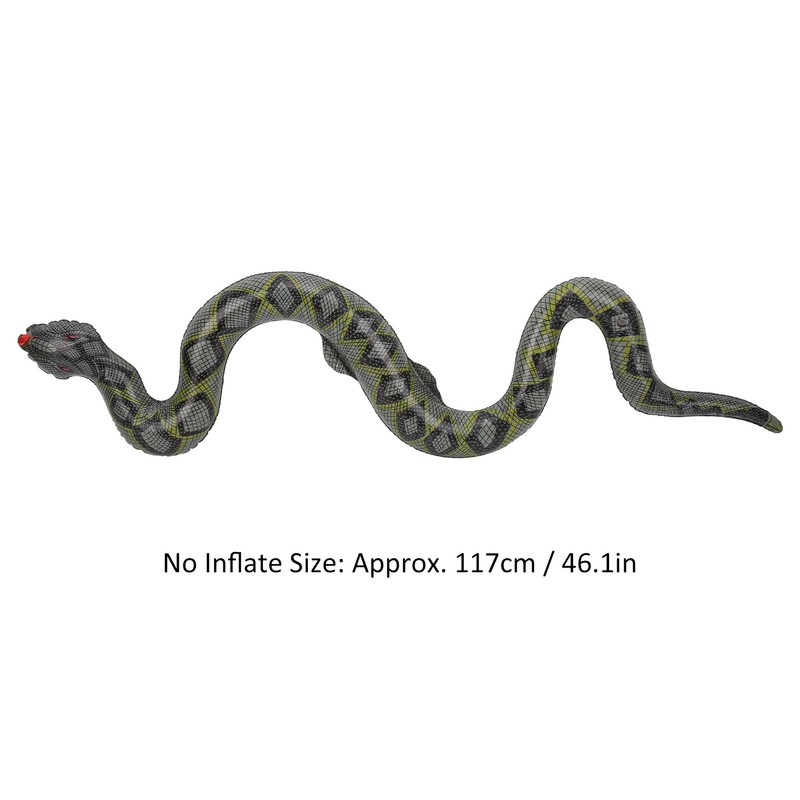 10pcs Inflatable Snakes Toy Scary Snake for Garden Farm Swimming