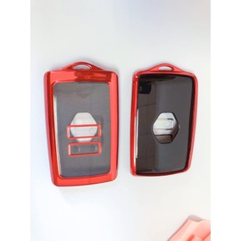 Z.MYUKI 5 Farben Z.MYUKI Bigster Schlsselhlle mit Schlsselanh?nger fr Dacia Bigster 2024-2025 2026 Zubeh?r Key Cover (Rot)