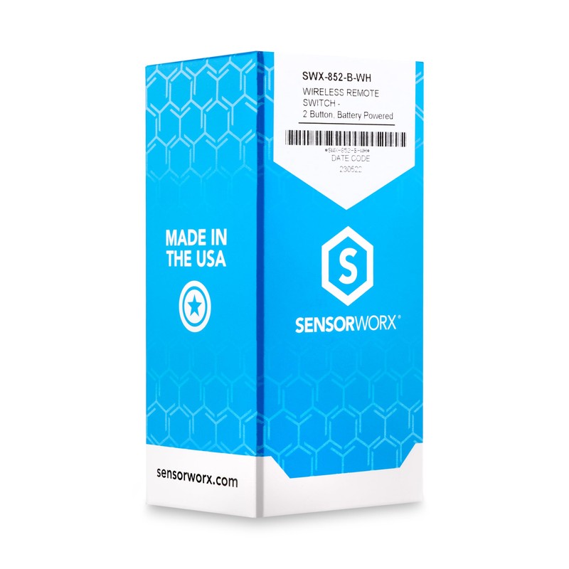 SENSORWORX Wireless Remote Light Switch, SWX-852-B-WH, Links to SENSORWORX Wireless