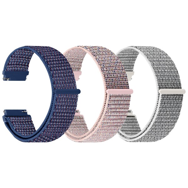 YCHDDER Fabric Nylon Watch Straps, 16 mm, 18 mm, 19