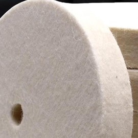 𝐉𝐔𝐍𝐋𝐈𝐗𝐍 8" x 1" Hard Wool Buffing Wheel - 5/8 Inch Arbor Hole Compressed Wool Felt Buffing Polishing Wheels for Bench Grinder/Die Grinder