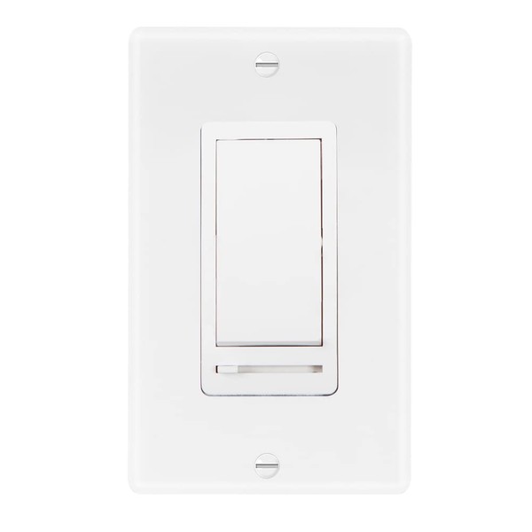 Maxxima LED Slide Dimmer Rocker Switch - 3-Way/Single Pole Compatible,