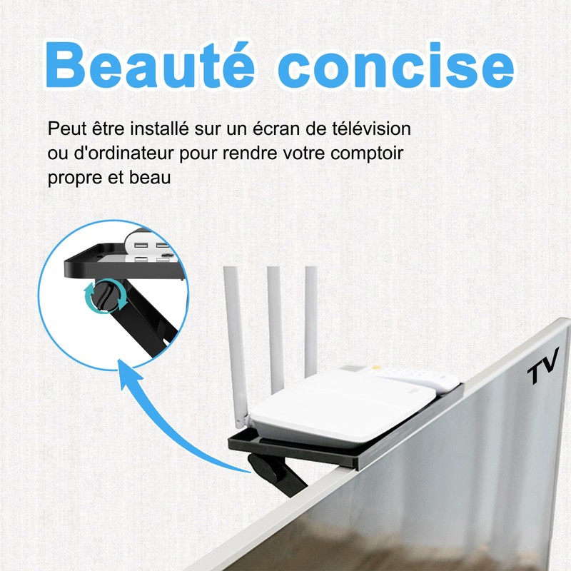 JXMTSPW Top Shelf for TV Mount Flat Screen Streaming Devices