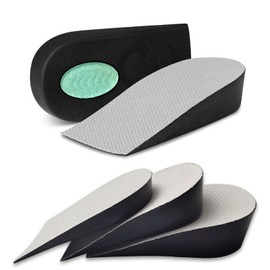 Height Increase Insole, Shoe Insoles for Men Women, Heel Insoles Invisible Shoe Lifts Inserts, Elastic Shock Heel Cushion Pads, High Arch Supports Insoles for Leg Length Discrepancies, Heel Pain