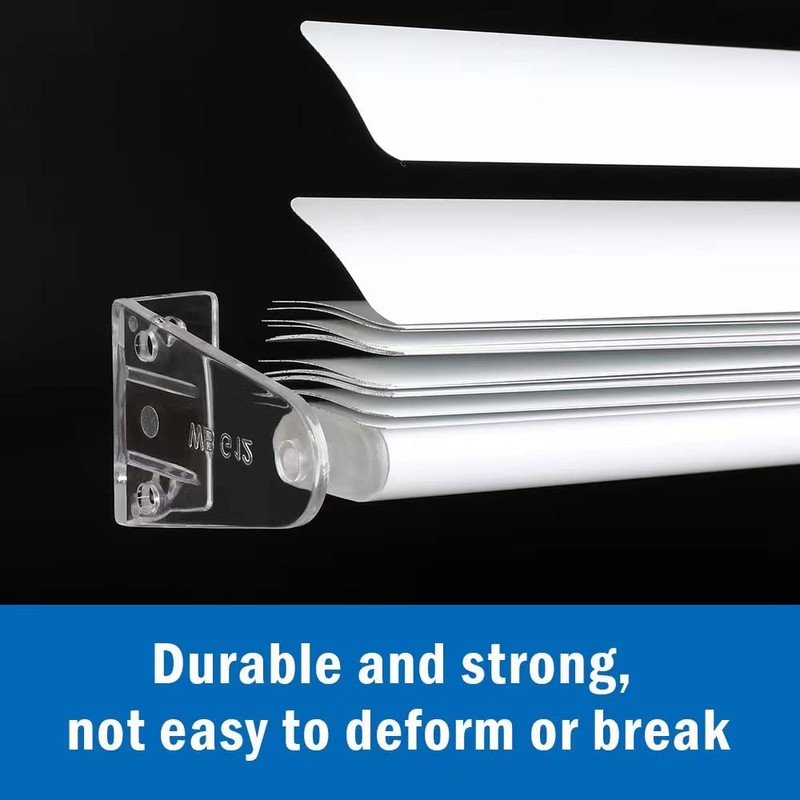 2 Inch 8pcs Blinds Hold Down Brackets, Clear Plastic Door