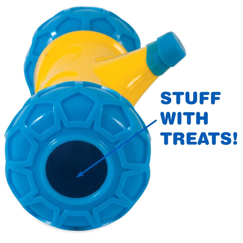 JW Pet 32290 RoboBone Electronic Treat Dispenser, Yelow/Blue