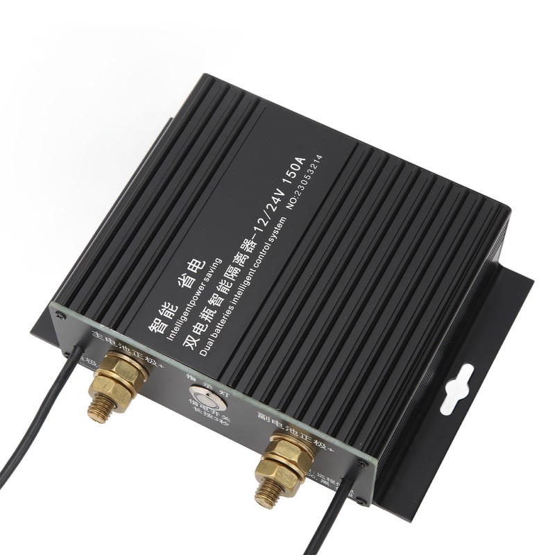 Dual Battery Isolator 150A 12V 24V LED Smart Flashing Voltage