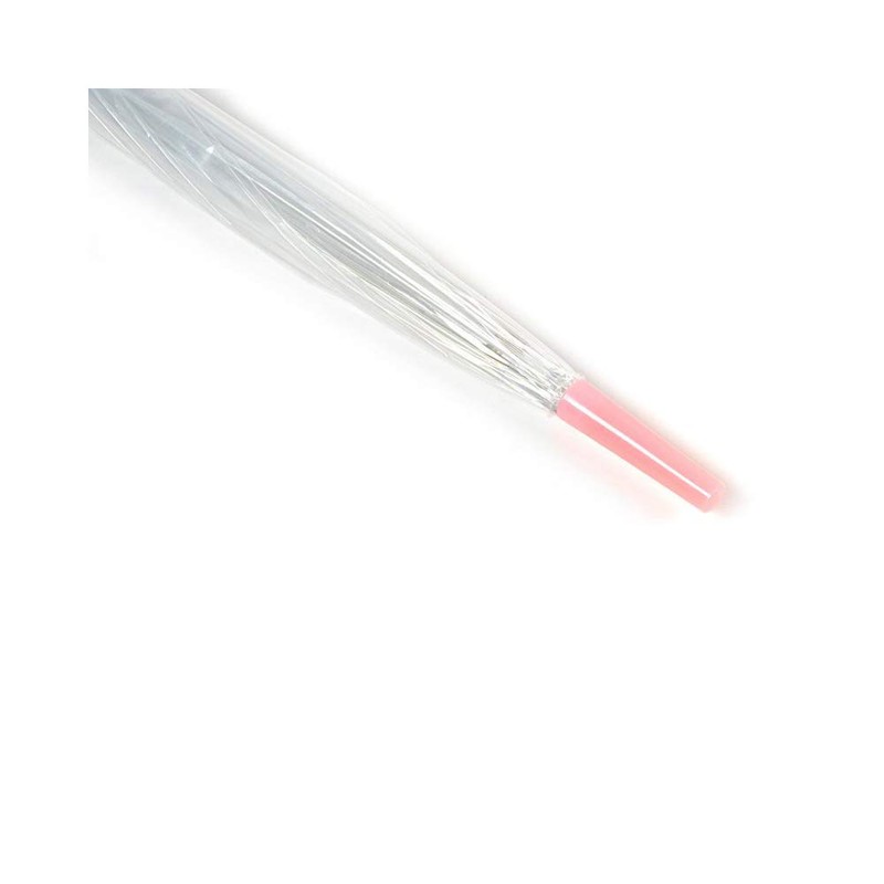Clear Dome Umbrellas by Jollybrolly PVC Transparent Canopy Coloured Pink