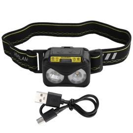 Brighter Headlight XPG+COB USB Human Induction Charging Outdoor Waterproof Hiking Light