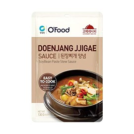 Chung Jung One O'Food Korean Doen Jang Jjigae Sauce, Soybean Paste Stew Sauce, Gourmet Recipe, 130g (4.59oz) 1Pack