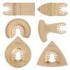 Vearter 6PCS Carbide Oscillating Tool Blade, Multitool Saw Blade Quick