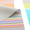 6pcs Placemats PVC Non Slip Washable Heat Resistant Rainbow Stripe
