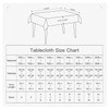 BALCONY & FALCON Rectangular Waterproof Tablecloth Linen Look Tablecloth Washable