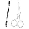 Beaupretty 2Pcs Eyebrow Grooming Tool Set Precision Eyebrow Scissors and