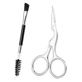 Beaupretty 2Pcs Eyebrow Grooming Tool Set Precision Eyebrow Scissors and Brush Comb for Trimming and Shaping for Women and Men for Personal Grooming