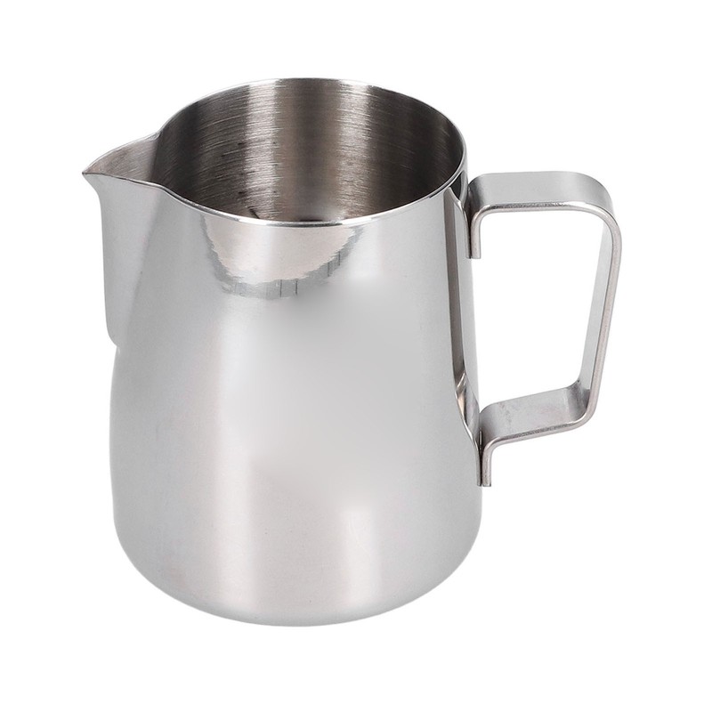 Milk Frother Cup 380ml 304 Stainless Steel High Durability Multifunctional