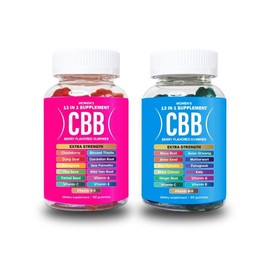 CBB 20 in 1 Gummies for Women Supplement Combo Pack Gummies for Women | Extra Strength | Workout Aid | Fitness Supplement |9 Herbal Extracts | Essential Vitamins | Berry Flavor | 2 Bottles
