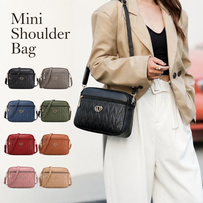 Welltude Women's Shoulder Bag, Cross-Body Shape, Small, Mini Bag, Lightweight,