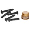 STARVAST 100pcs Phillips Modified Truss Head Wood Screws, Black Stainless