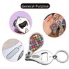 Muemigai Nail Clippers with Key Chain Cute Stainless Steel Nail