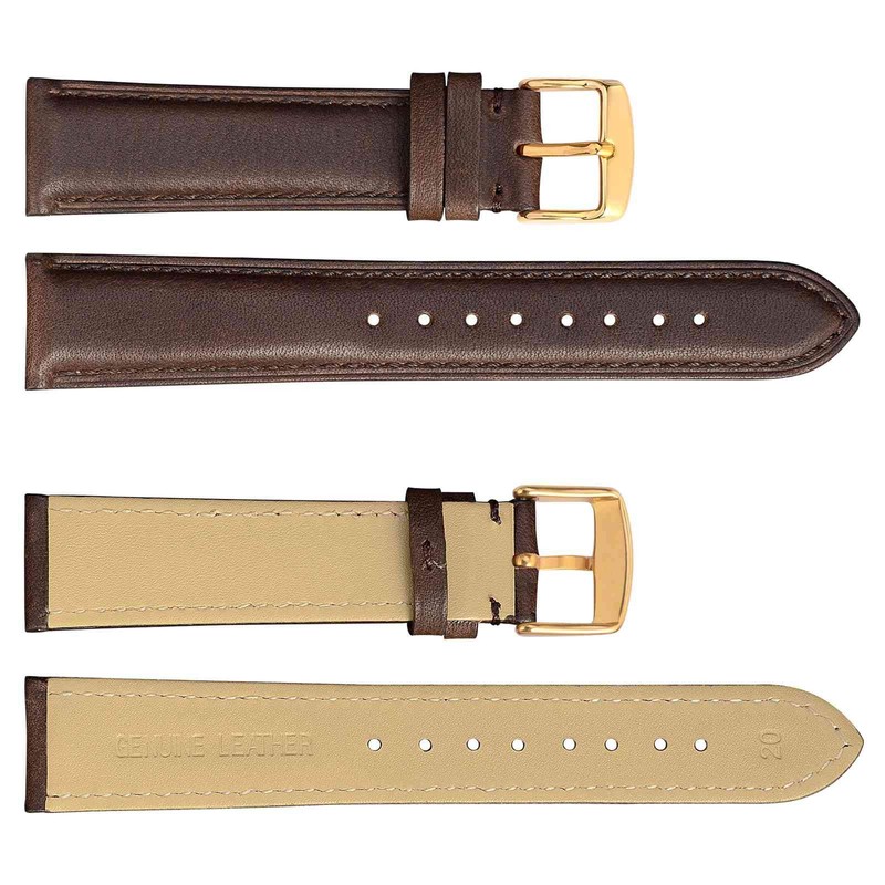 WOCCI Watch Band, 0.9 inch (24 mm) Replacement Strap, Vintage