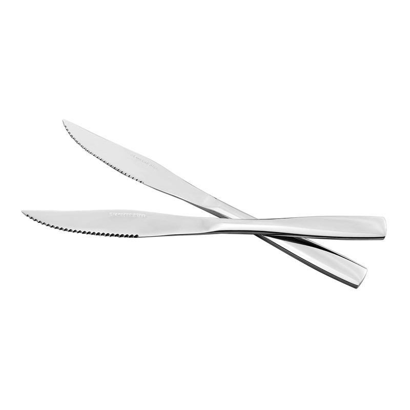 Xyskin 9.25 Inch Sharp Steak Knives, Stainless Steel Steak Cutlery