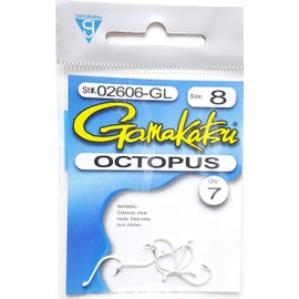 Gamakatsu Octopus Hook, Size: (6 Pack) Glow, 1