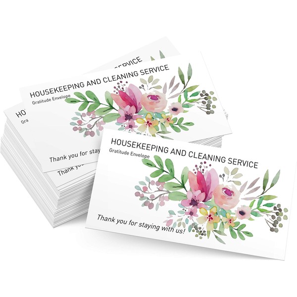 500 Housekeeping Tip Envelopes | Beautiful Tip Envelopes for Cash